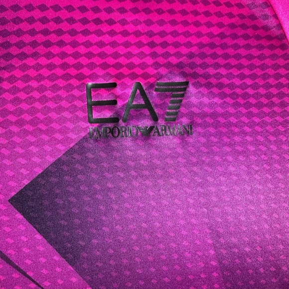 Emporio Armani Vibrant Pink and Black Jersey - Picture 2 of 14